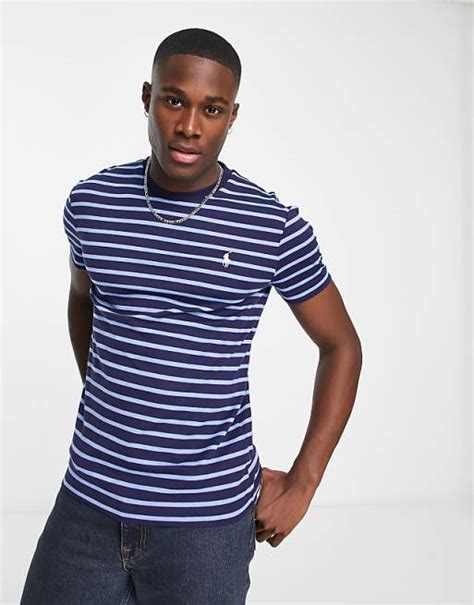 ralph lauren t shirt bleu chine